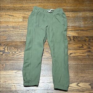 Cat & Jack Green Sweatpants with Elastic Waistband and Cuffs